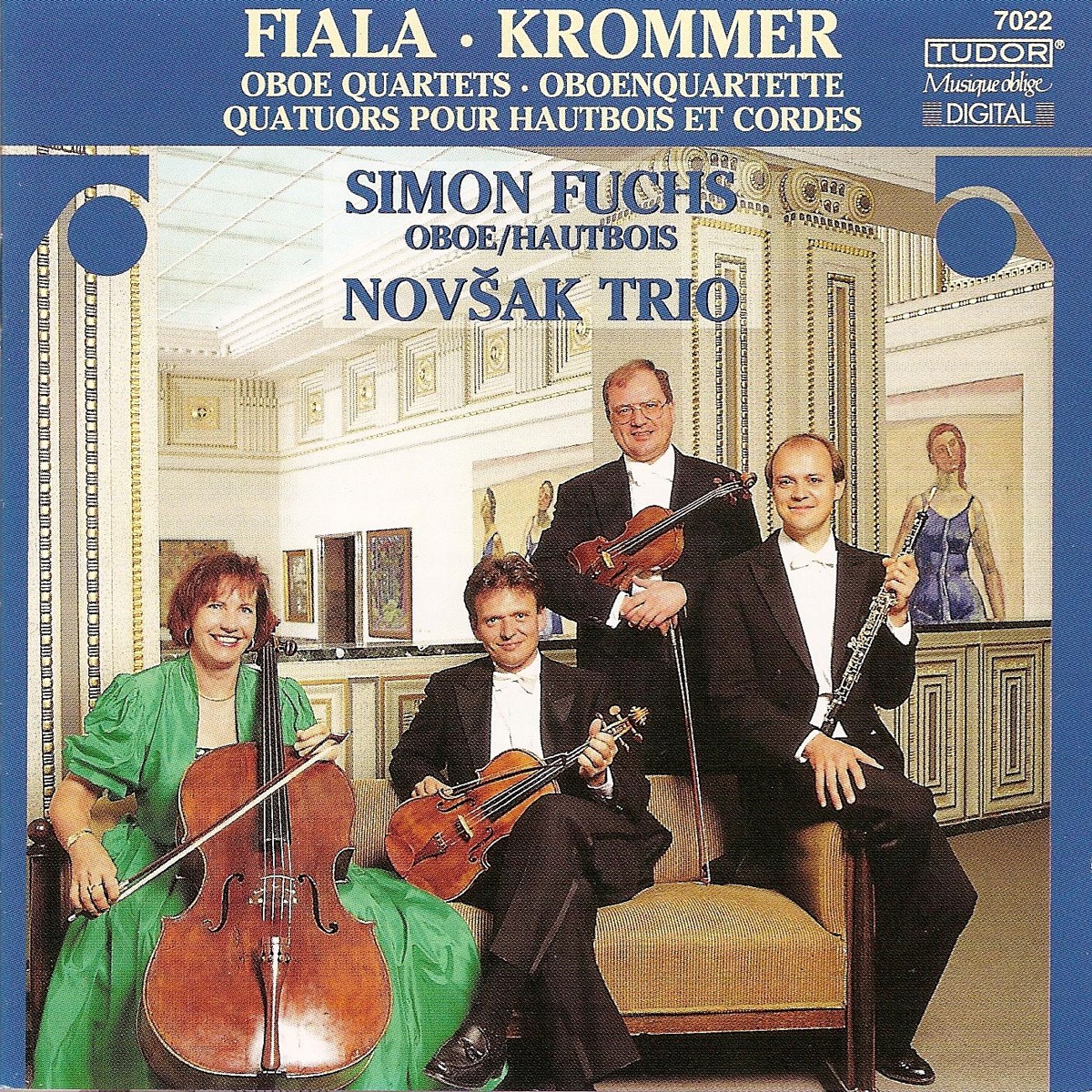 Krommer: Oboe Quartets Nos. 1 and 2 - Fiala: Oboe Quartets in E-Flat Major & F Major by Simon Fuchs & Novsak Trio album cover