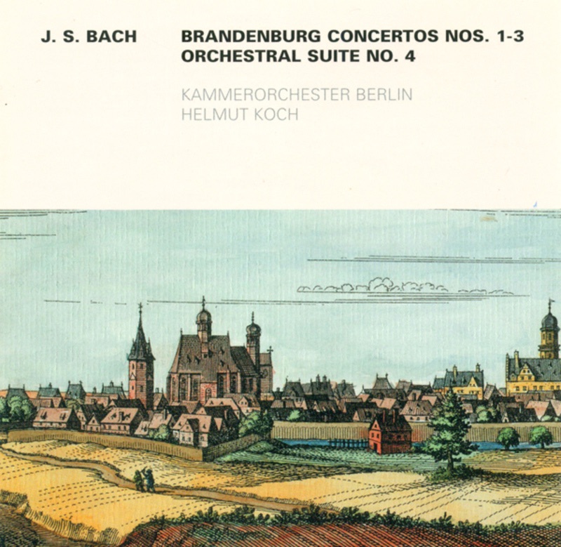 Bach: Brandenburg Concertos Nos. 1-3 / Overture (Suite) No. 4 by Berlin Chamber Orchestra album cover