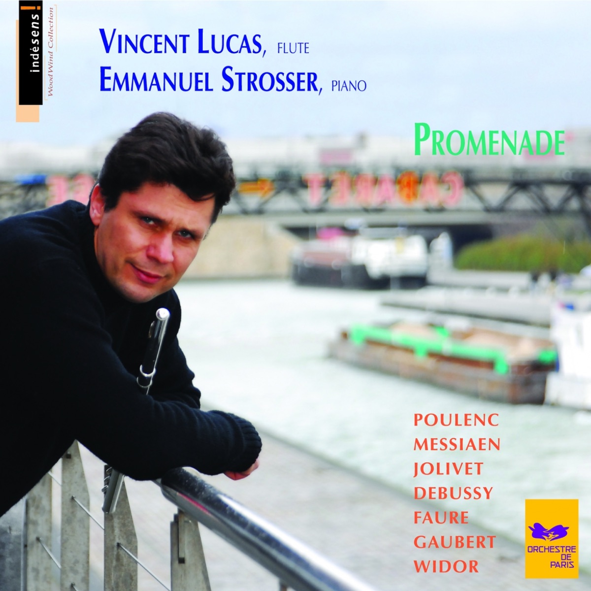 French Music for Flute and Piano - Promenade by Vincent Lucas & Emmanuel Strosser album cover