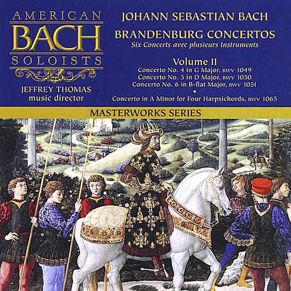 Bach: Brandenburg Concertos 4-6 by American Bach Soloists album cover