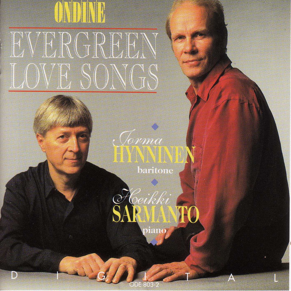 Evergreen Love Songs by Jorma Hynninen & Heikki Sarmanto album cover