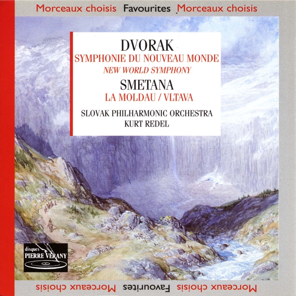 Dvořák : Symphonie du Nouveau Monde - Smetana : La Moldau by Slovak Philharmonic Orchestra & Kurt Redel album cover