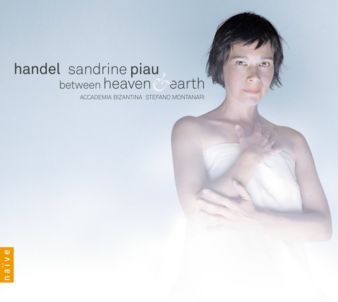 Between Heaven and Earth by Sandrine Piau & Accademia Bizantina album cover