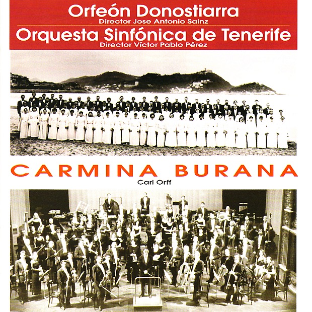 Orff: Carmina Burana by Orfeón Donostiarra & Orquesta Sinfónica de Tenerife album cover