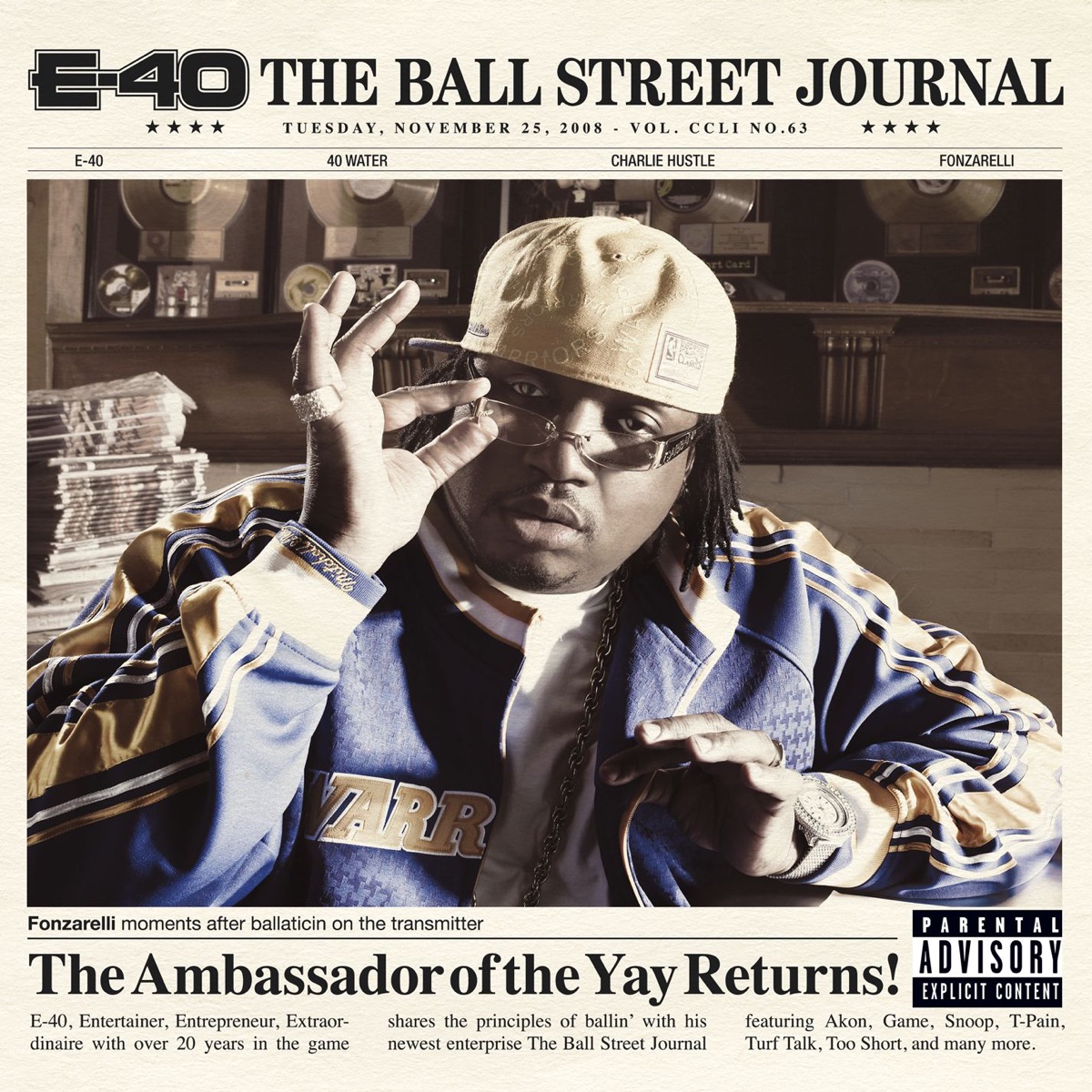 The Ball Street Journal (Deluxe Version) by E-40 album cover