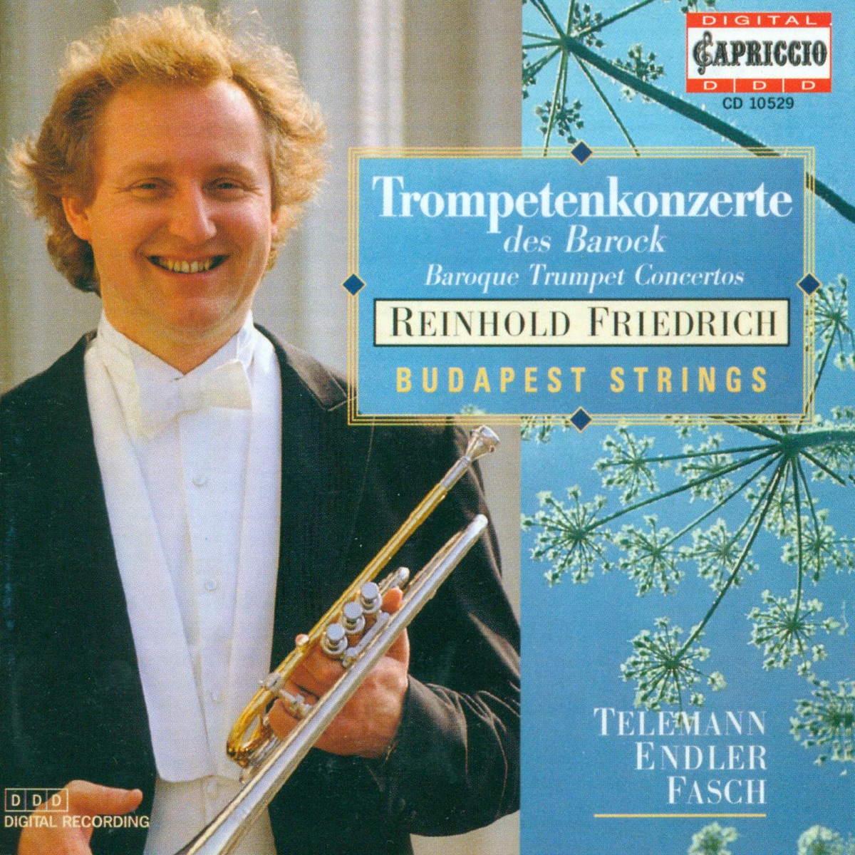 Baroque Trumpet Concertos by Budapest Strings & Reinhold Friedrich album cover