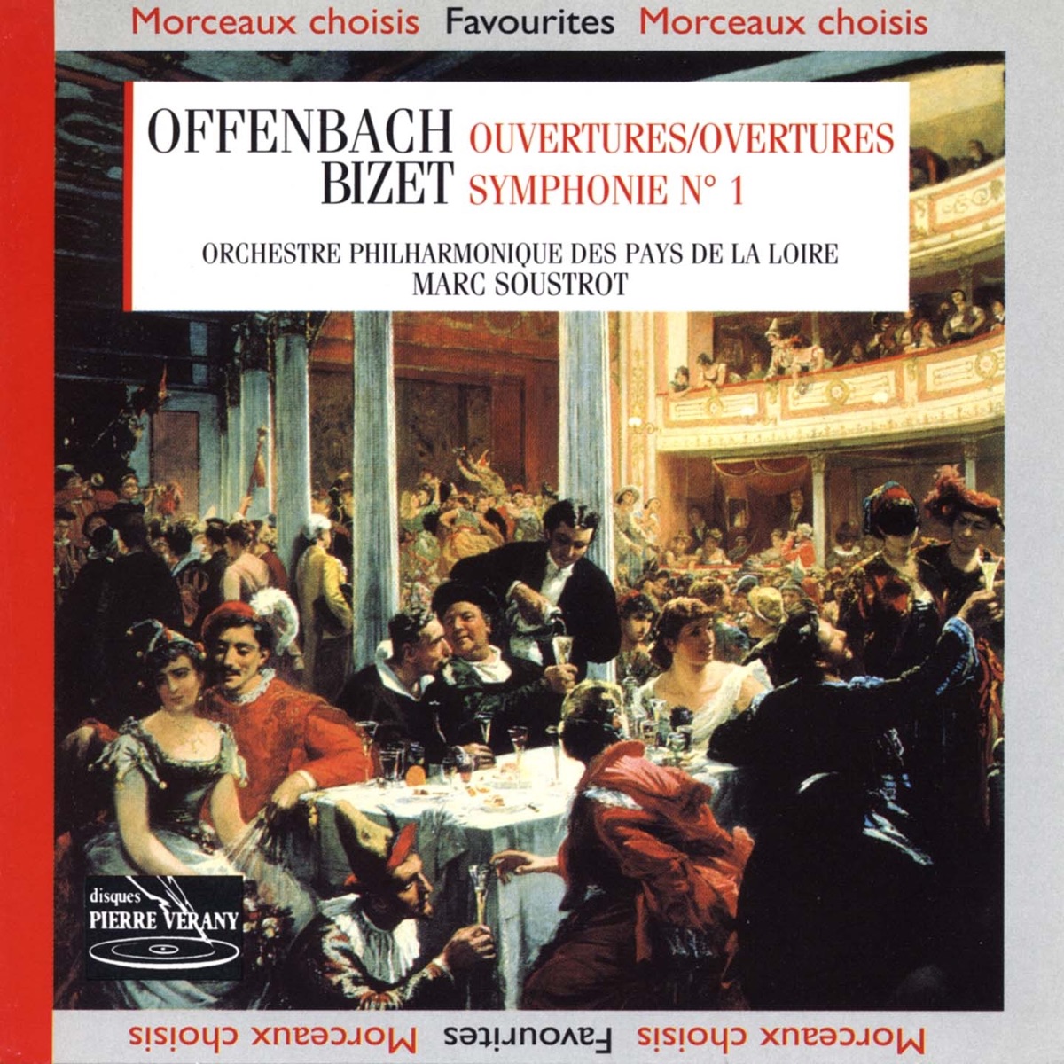 Bizet: Symphonie No. 1 - Offenbach: Ouvertures by Orchestre Philharmonique des Pays de la Loire & Marc Soustrot album cover