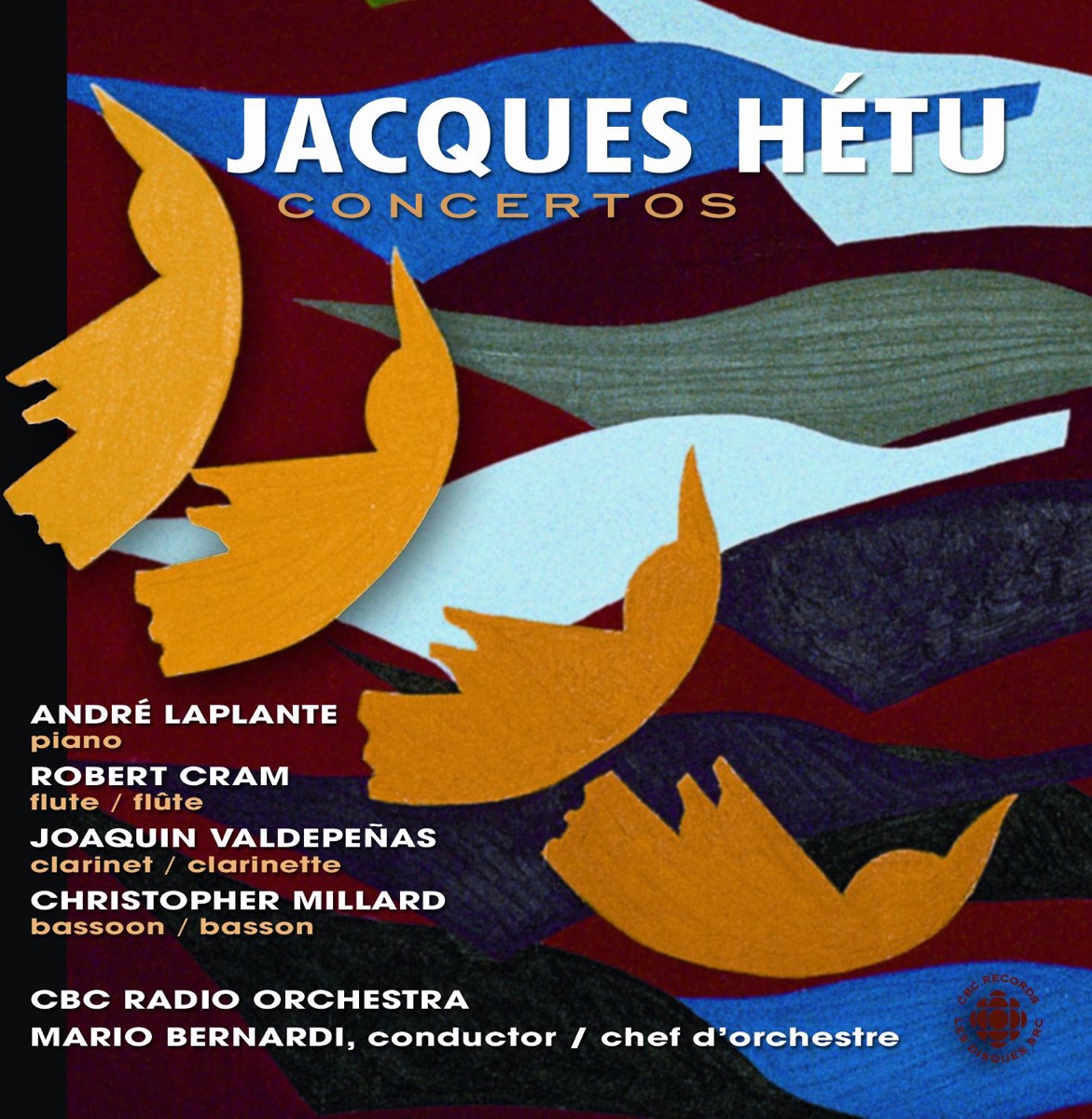 Hetu: Concertos by Andre Laplante, Mario Bernardi, CBC Radio Orchestra, Robert Cram, Joaquin Valdepenas & Christopher Millard album cover
