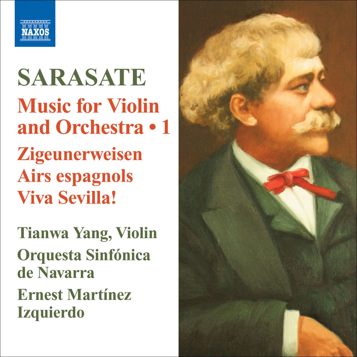 Sarasate, P. De: Violin and Orchestra Music, Vol. 1 by Tianwa Yang album cover