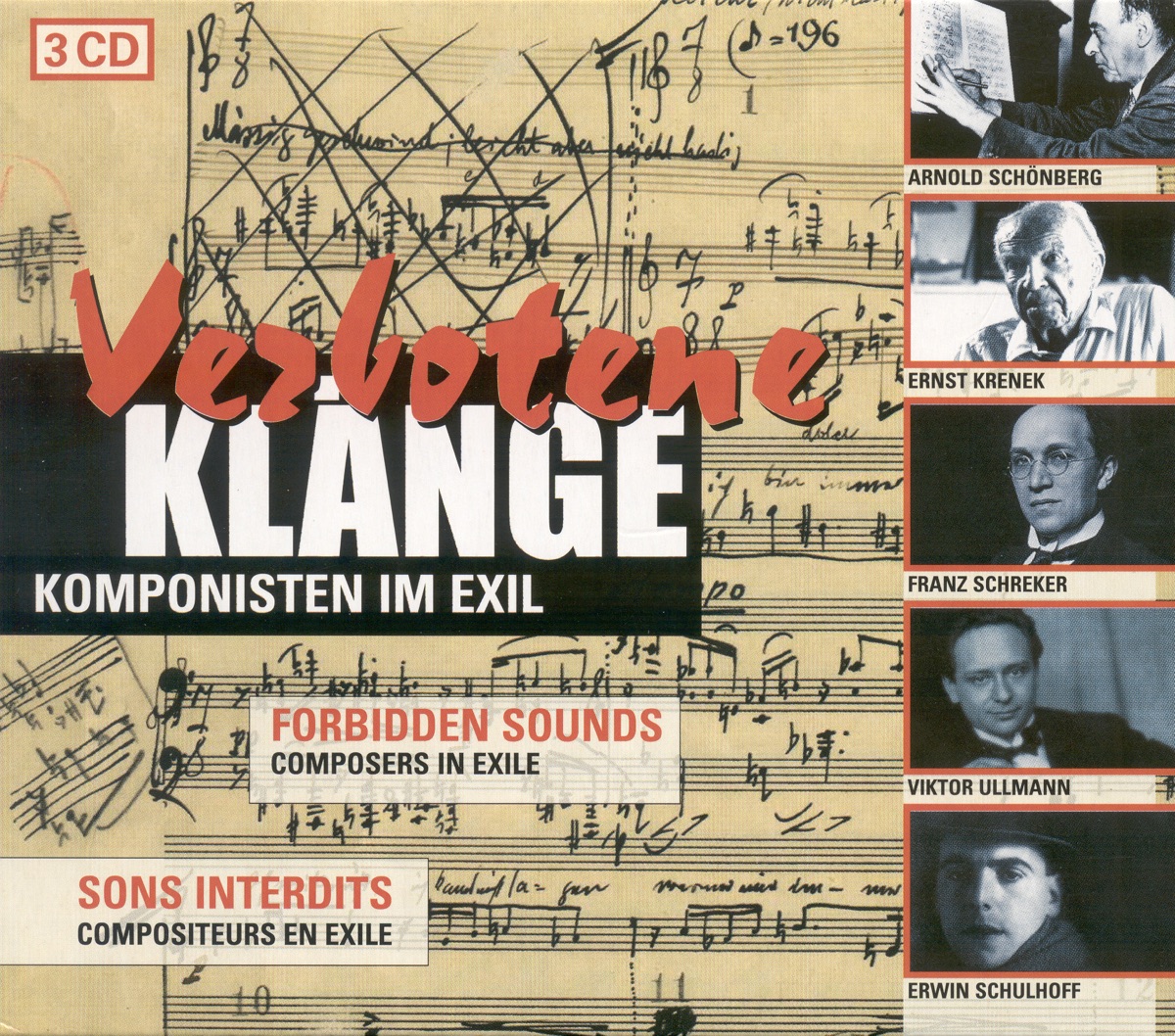Composers In Exile - Zemlinsky, A. Von - Schreker, F. - Schulhoff, E. - Ullmann, V. - Hindemith, P. - Schoenberg, A. - Milhaud, D. by Gerd Albrecht, Hamburg Philharmonic State Orchestra, Cologne West German Radio Chorus, Cologne West German Radio Orchestra, Peter Gülke, Gernot Süssmuth, Hans-Jakob Eschenburg, James Conlon, Cologne Gurzenich Orchestra, Thomas Duis, Reinhold Friedrich, Mozarteum Orchestra Salzburg, Sandor Vegh, Deutsches Symphonie-Orchester Berlin, Roger Epple, Petersen Quartet, Hans E. Zimmer, Joachim Pliquett, Henry Krtschil, Lotte Lenya, Studio Orchestra, Gisela May, Till Alexander Körber, North German Radio Chorus, Gabriele Schreckenbach, Roland Hermann, RIAS Kammerchor & Celina Lindsley album cover