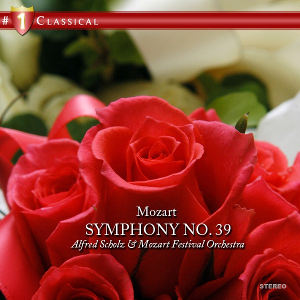 Mozart: Symphony No. 39 by Mozart Festival Orchestra & Alfred Scholz album cover