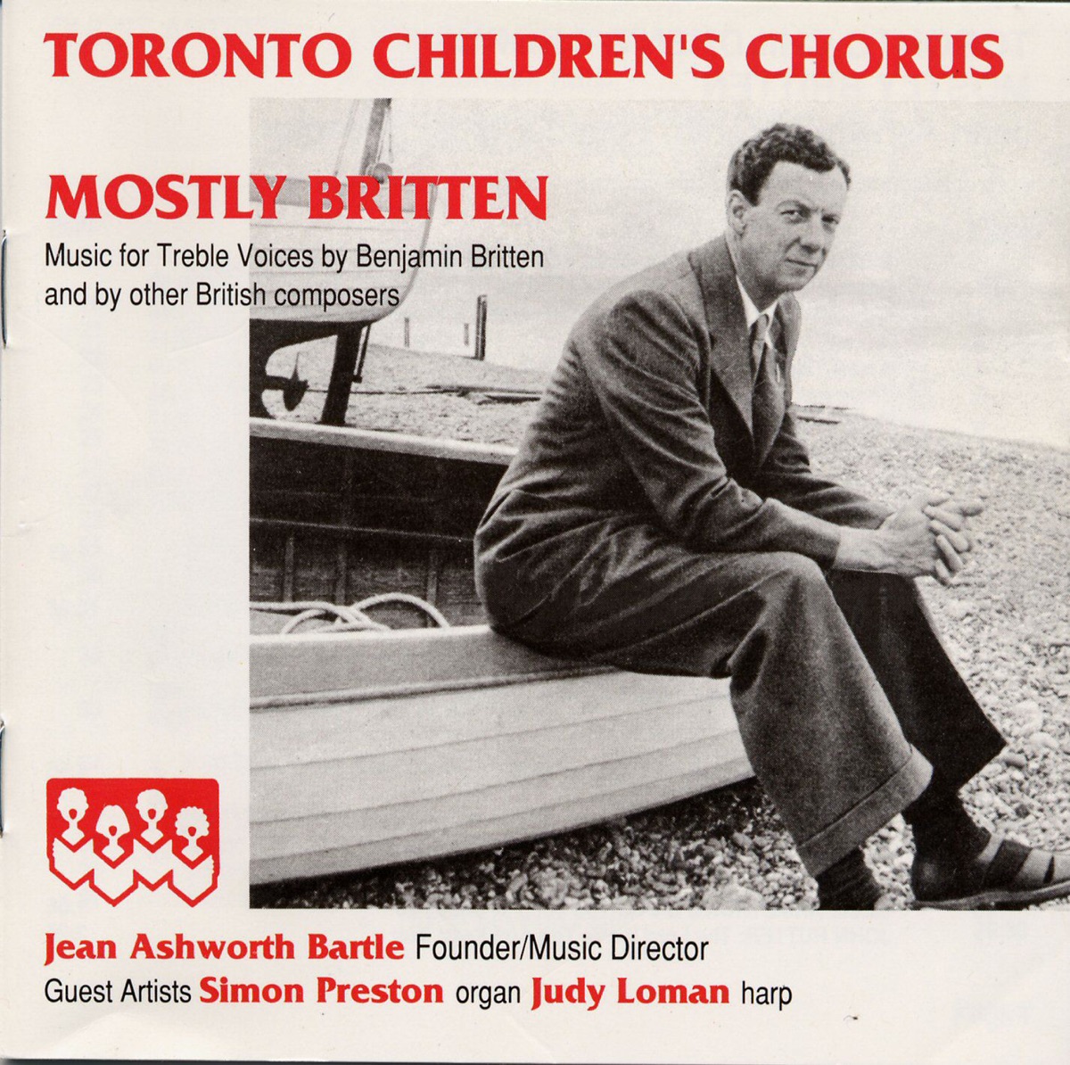 Mostly Britten by Judy Loman, Simon Preston & Toronto Children's Chorus album cover