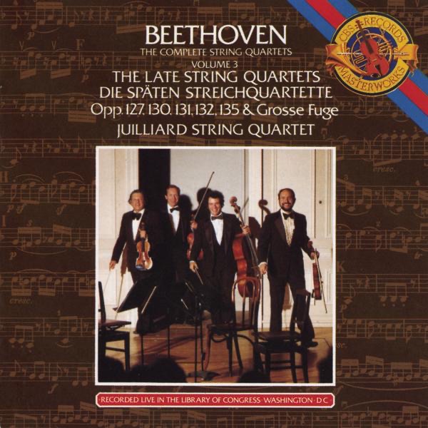 Beethoven: the Late String Quartets by Juilliard String Quartet album cover