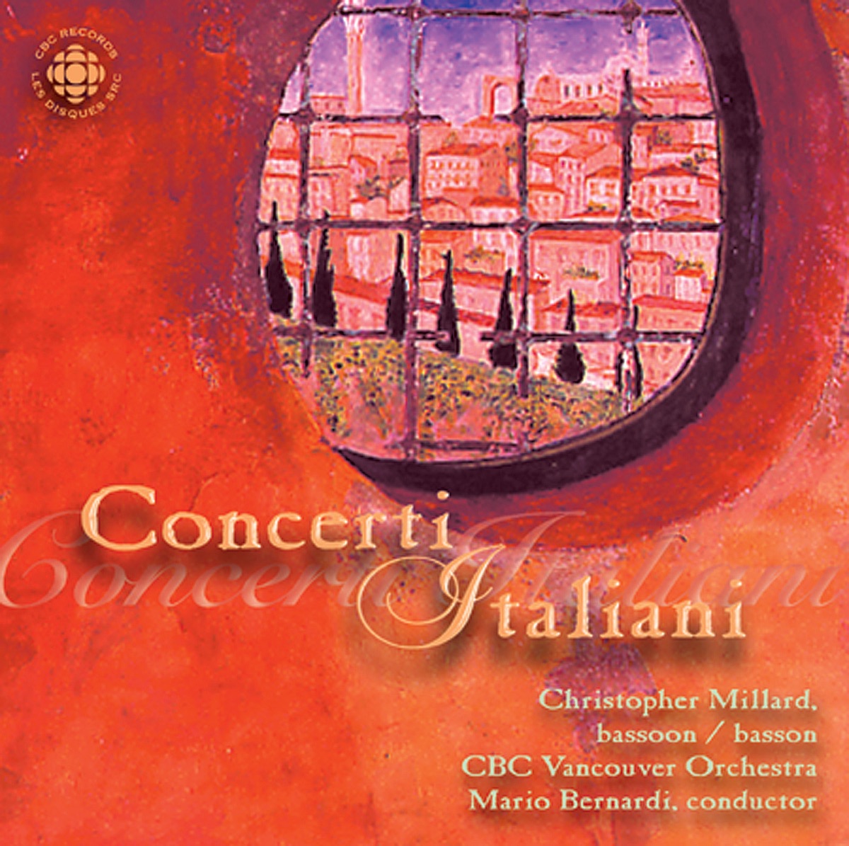 Rota - Donatoni: Bassoon Concertos by Christopher Millard, Mario Bernardi & CBC Vancouver Orchestra album cover