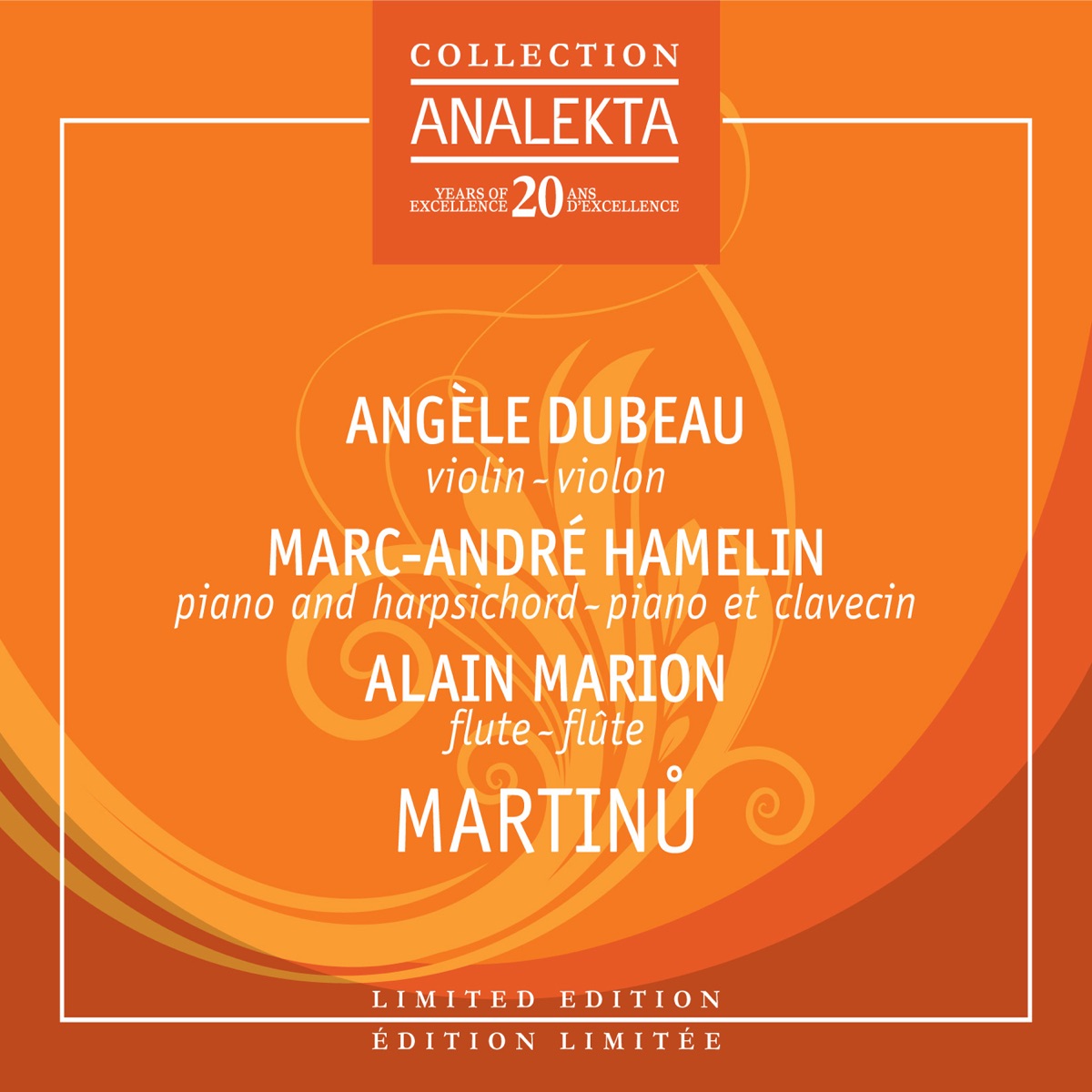 Martinú by Marc-André Hamelin, Alain Marion & Angèle Dubeau album cover