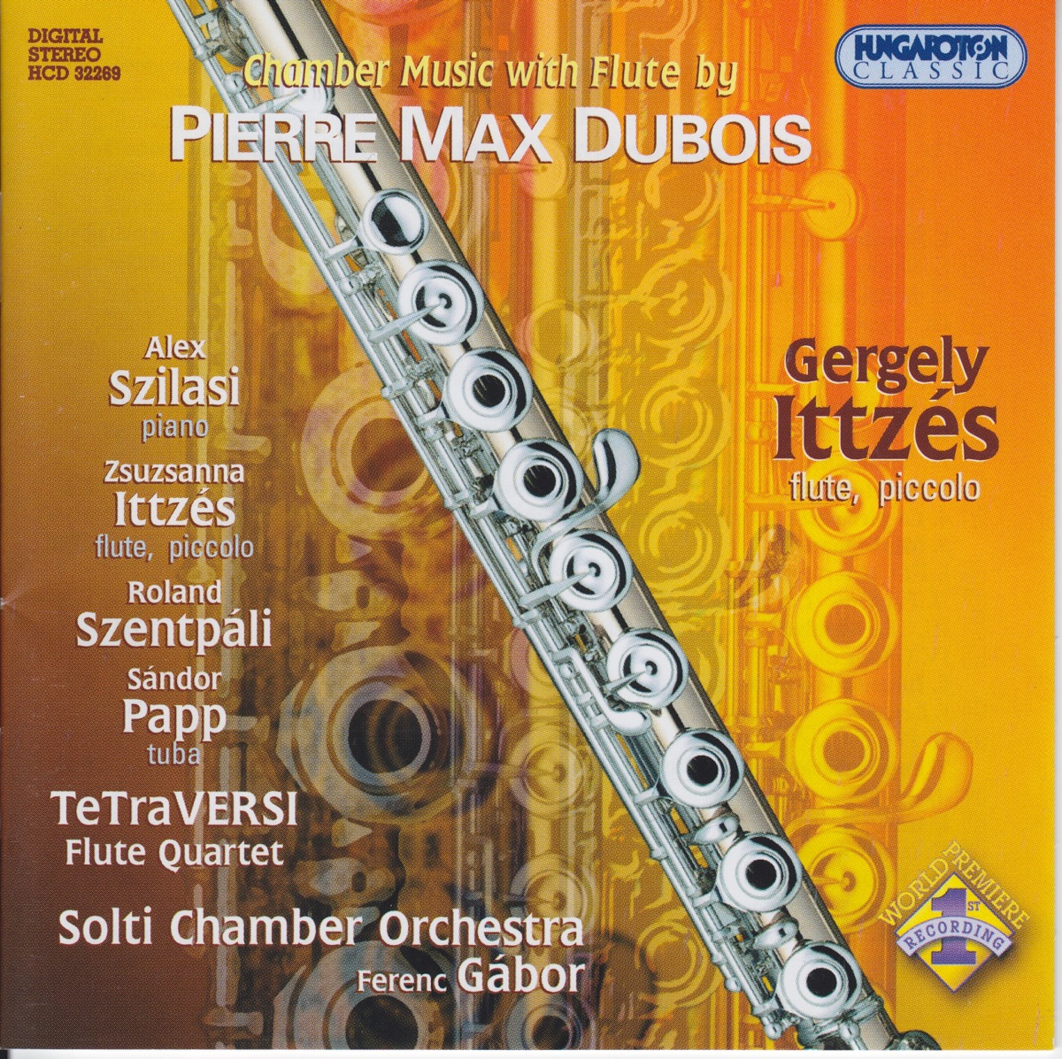 Chamber Music with Flute by Gergely Ittzés, Alex Szilasi & Ferenc Gábor album cover