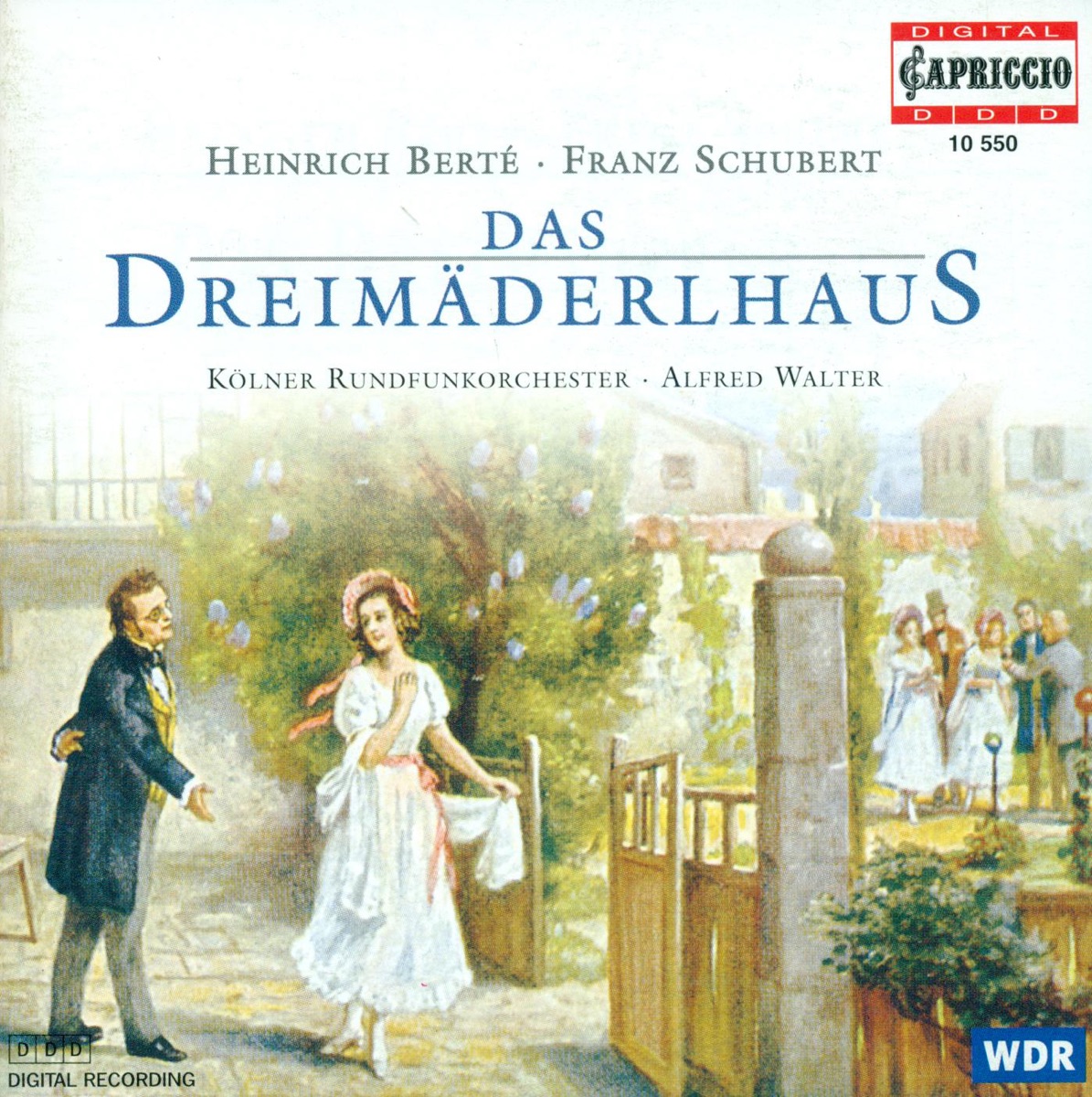 Berte: Das Dreimäderlhaus by Anneli Pfeffer, Alfred Walter & Cologne Radio Orchestra album cover