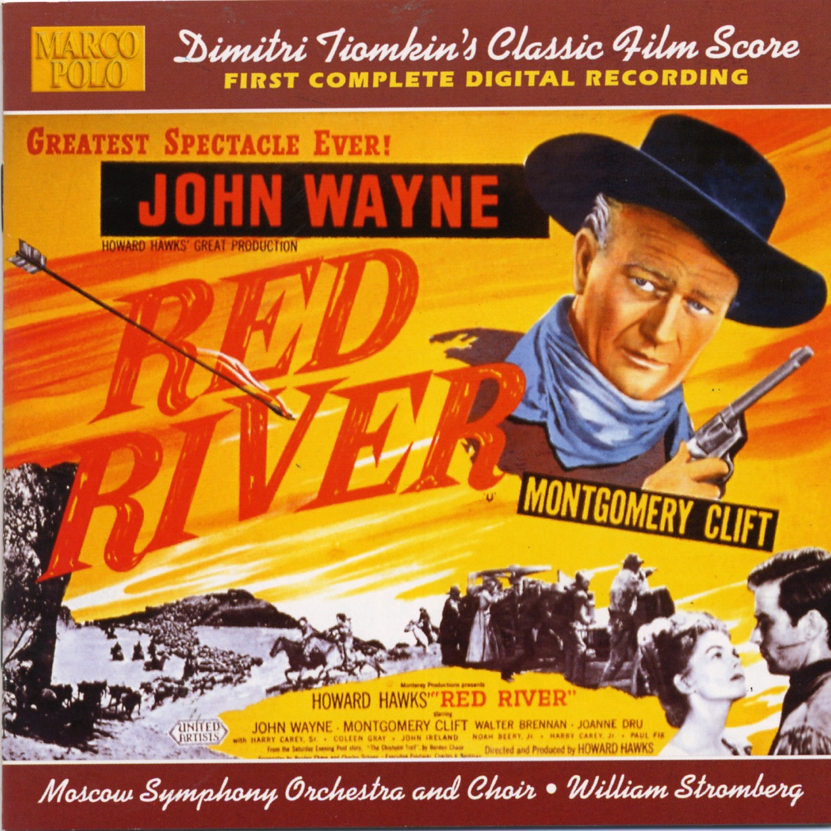 Tiomkin: Red River by Moscow Symphony Chorus, Moscow Symphony Orchestra & William Stromberg album cover