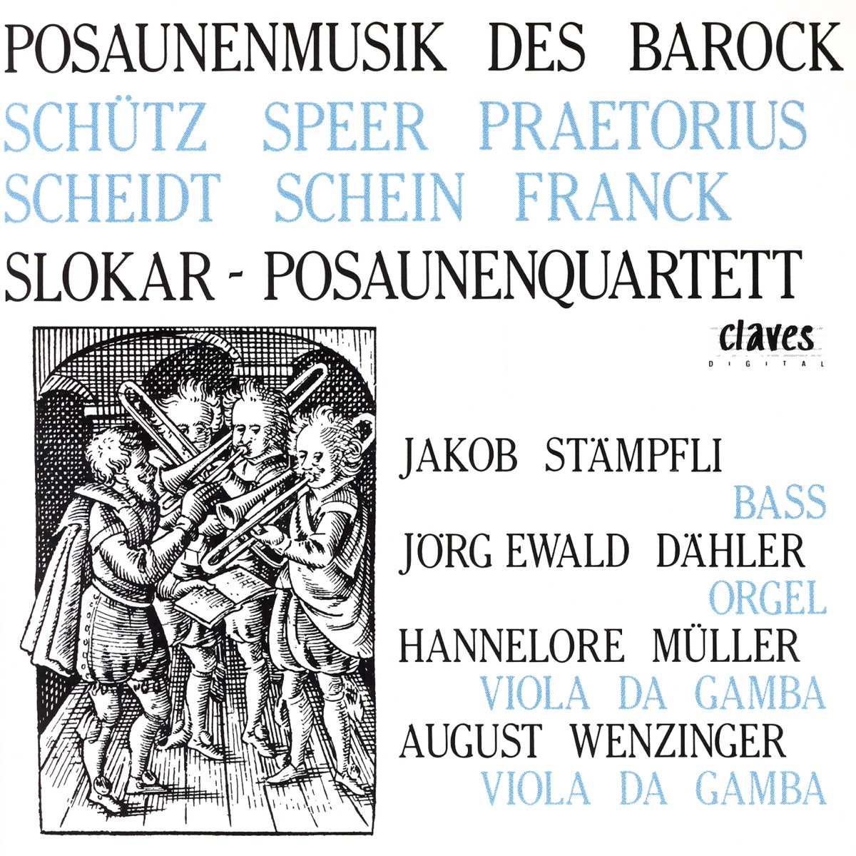 German Early Baroque Music for Trombones by Slokar Trombone Quartet album cover