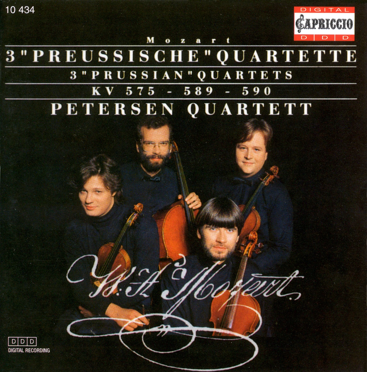 Mozart, W.A.: String Quartets Nos. 21-23, "Prussian Quartets" by Petersen Quartet album cover
