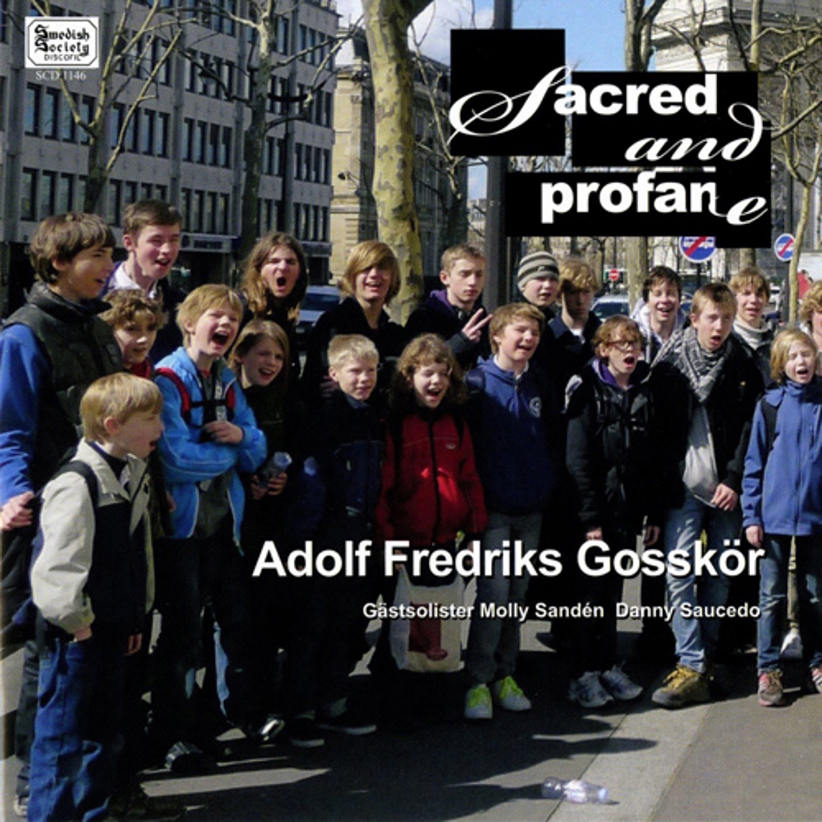 Adolf Fredrik Boys Choir - Sacred and Profane by Adolf Fredriks Gosskor album cover