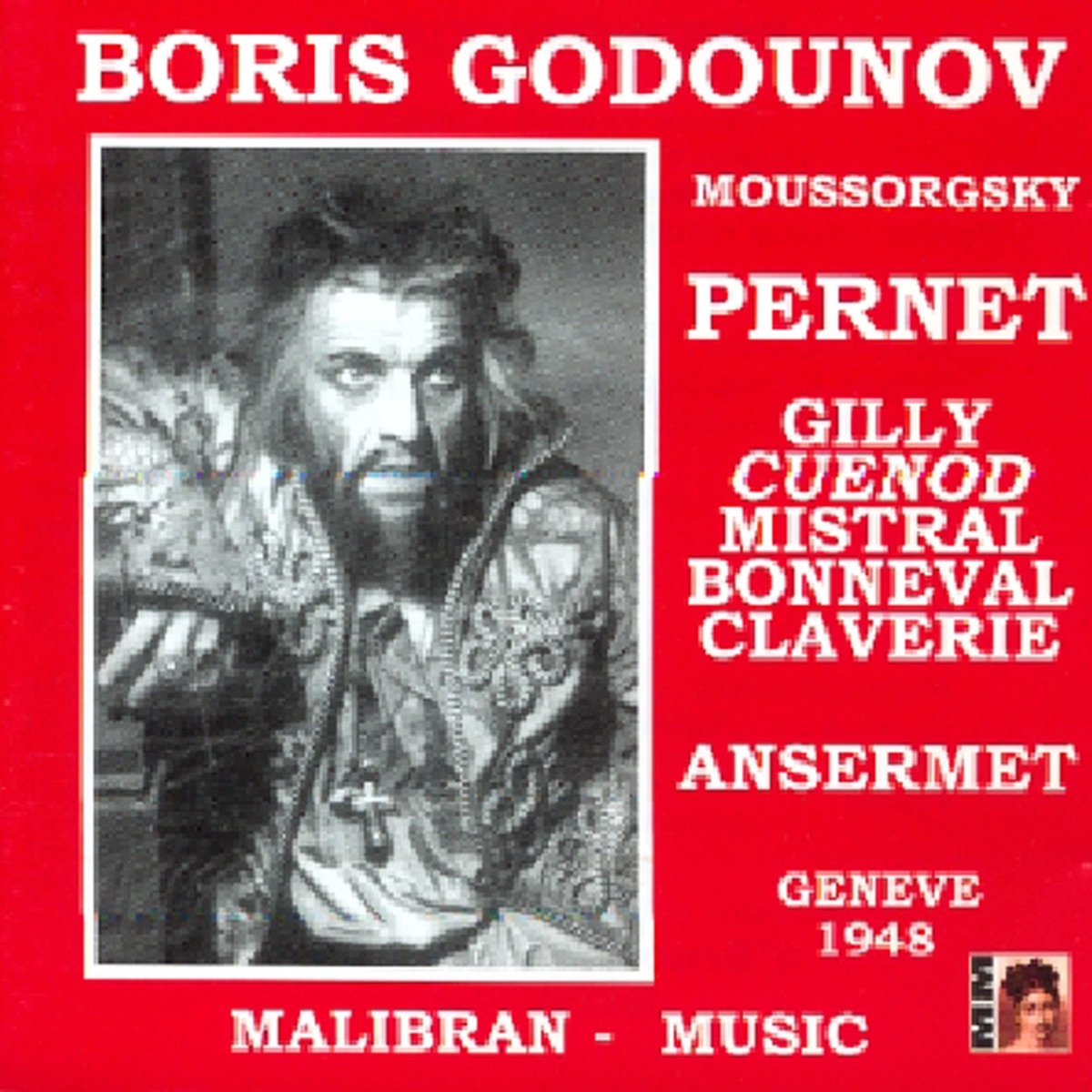 Moussorgski : Boris Godounov (Genève, Switzerland 1948) by Ernest Ansermet, André Pernet, Francis Armel, René Bonneval & Jean Claverie album cover