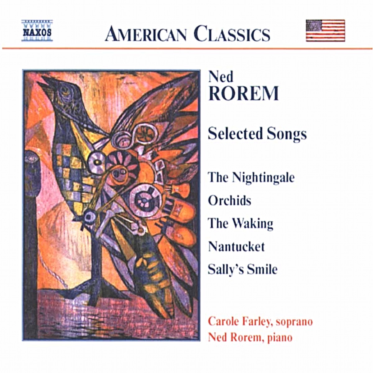 Rorem: Selected Songs by Ned Rorem, Carole Farley & Eleanor Buchan album cover