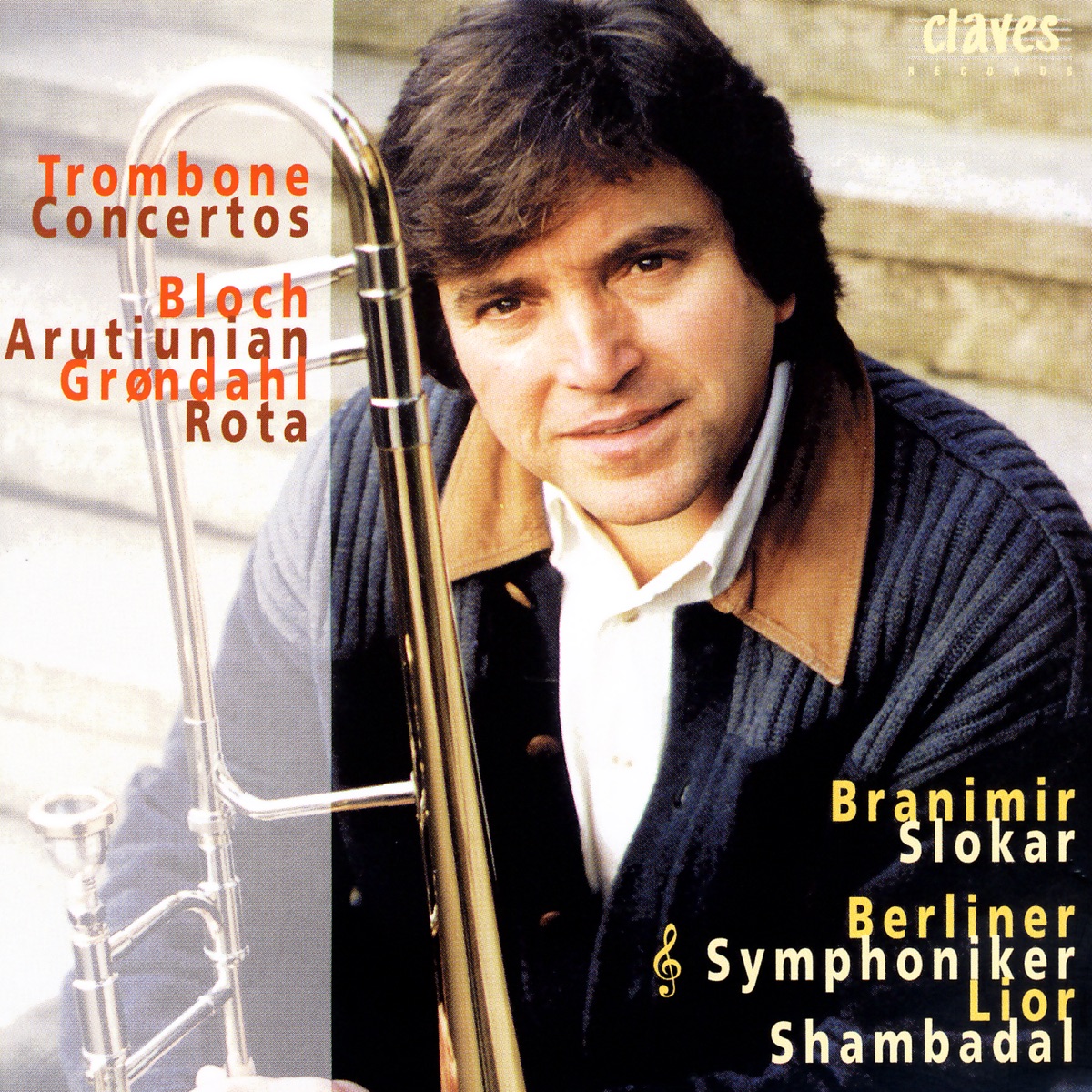 Concertos for Trombone & Orchestra by Berlin Symphony Orchestra, Branimir Slokar & Lior Shambadal album cover