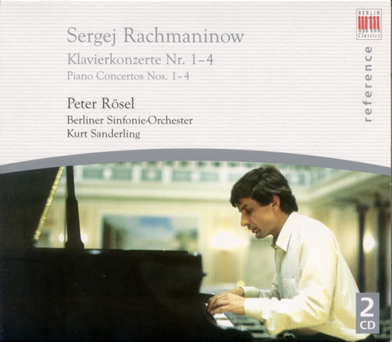 Rachmaninov: Piano Concertos Nos. 1-4 by Peter Rösel, Berliner Sinfonie-Orchester & Kurt Sanderling album cover