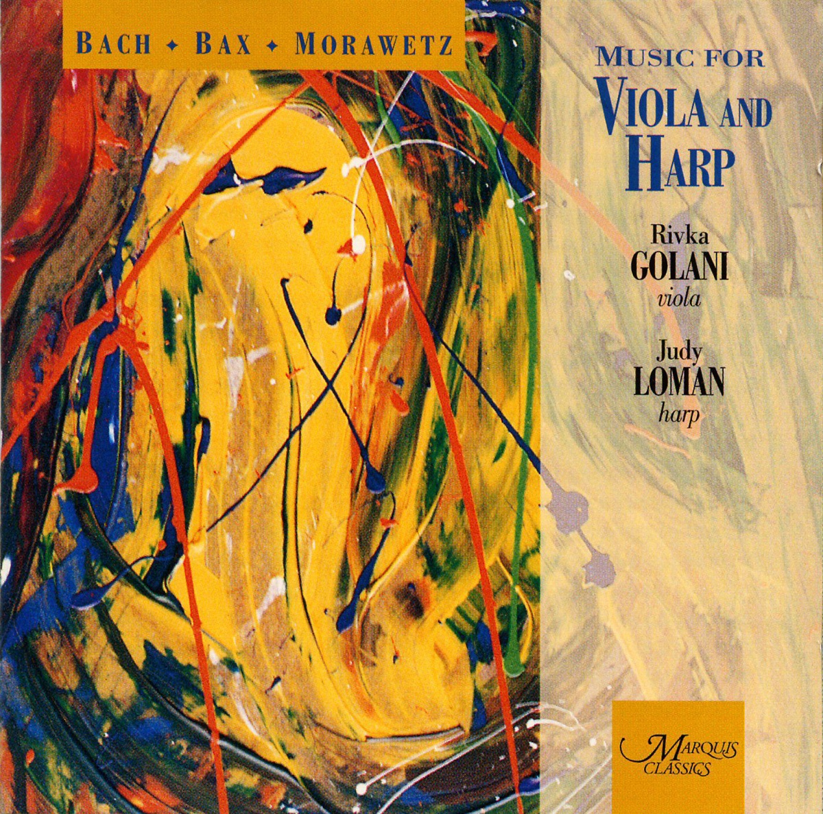 Music for Viola and Harp by Judy Loman & Rivka Golani album cover