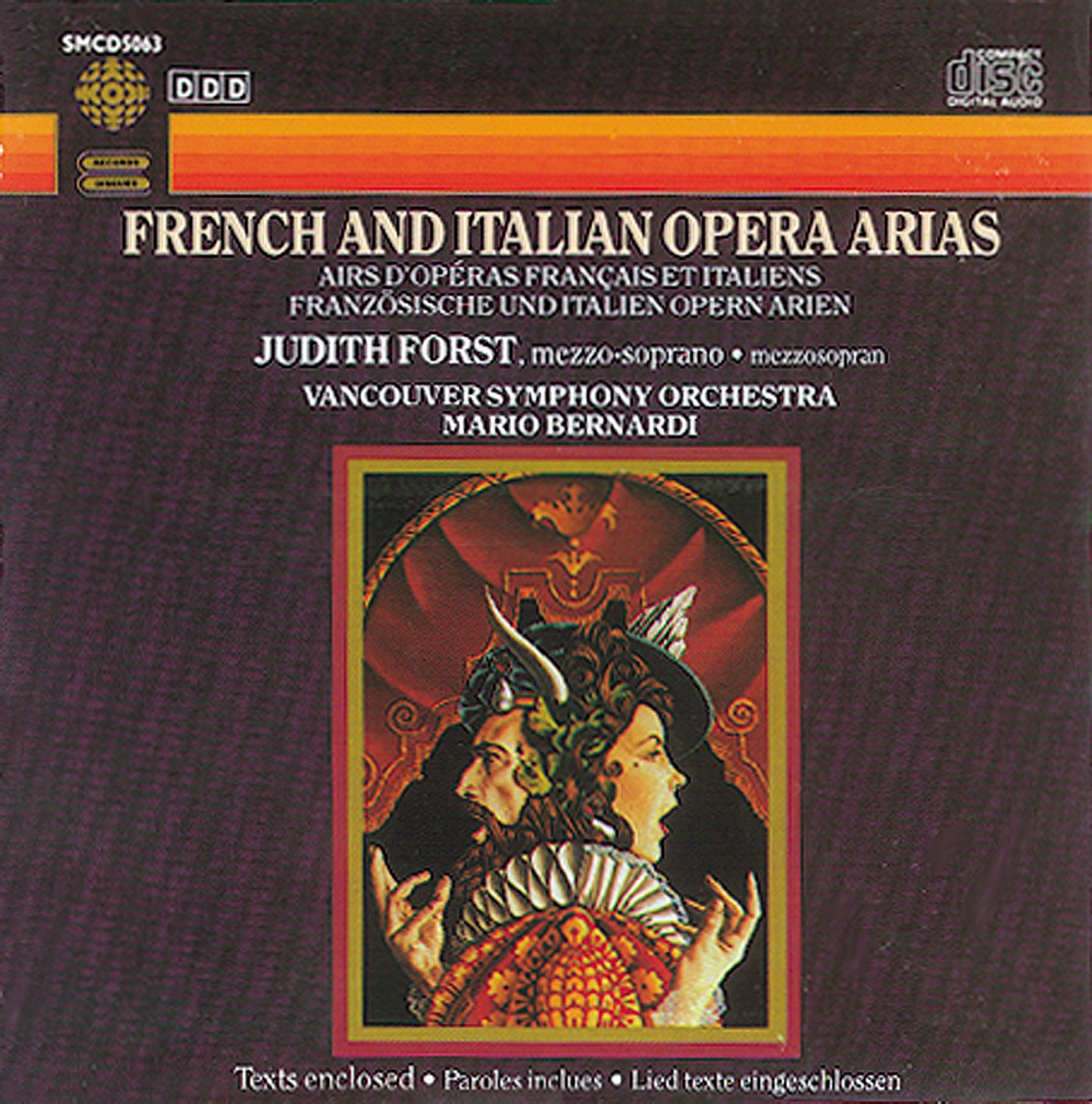 French & Italian Opera Arias for Mezzo-Soprano by Judith Forst, Vancouver Symphony Orchestra & Mario Bernardi album cover