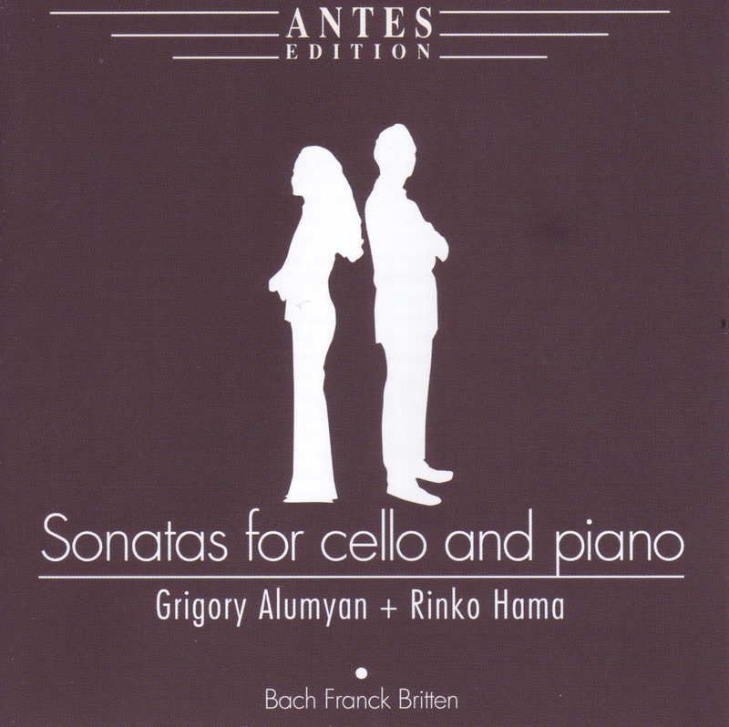 Bach, Franck & Britten: Sonatas for Cello and Piano by Grigory Alumyan & Rinko Hama album cover