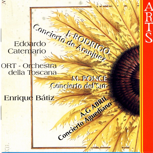 Rodrigo, Ponce & Abril: Guitar Concertos by Edoardo Catemario, Enrique Bátiz & ORT - Orchestra della Toscana album cover