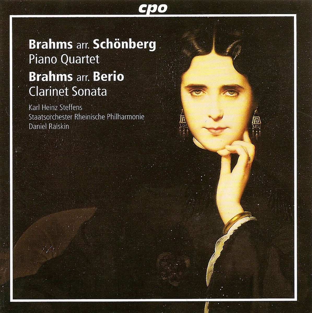 Brahms, J.: Piano Quartet No. 1 (Orch. A. Schoenberg) - Clarinet Sonata No. 1 by Daniel Raiskin, Rheinische State Philharmonic Orchestra & Karl-Heinz Steffens album cover