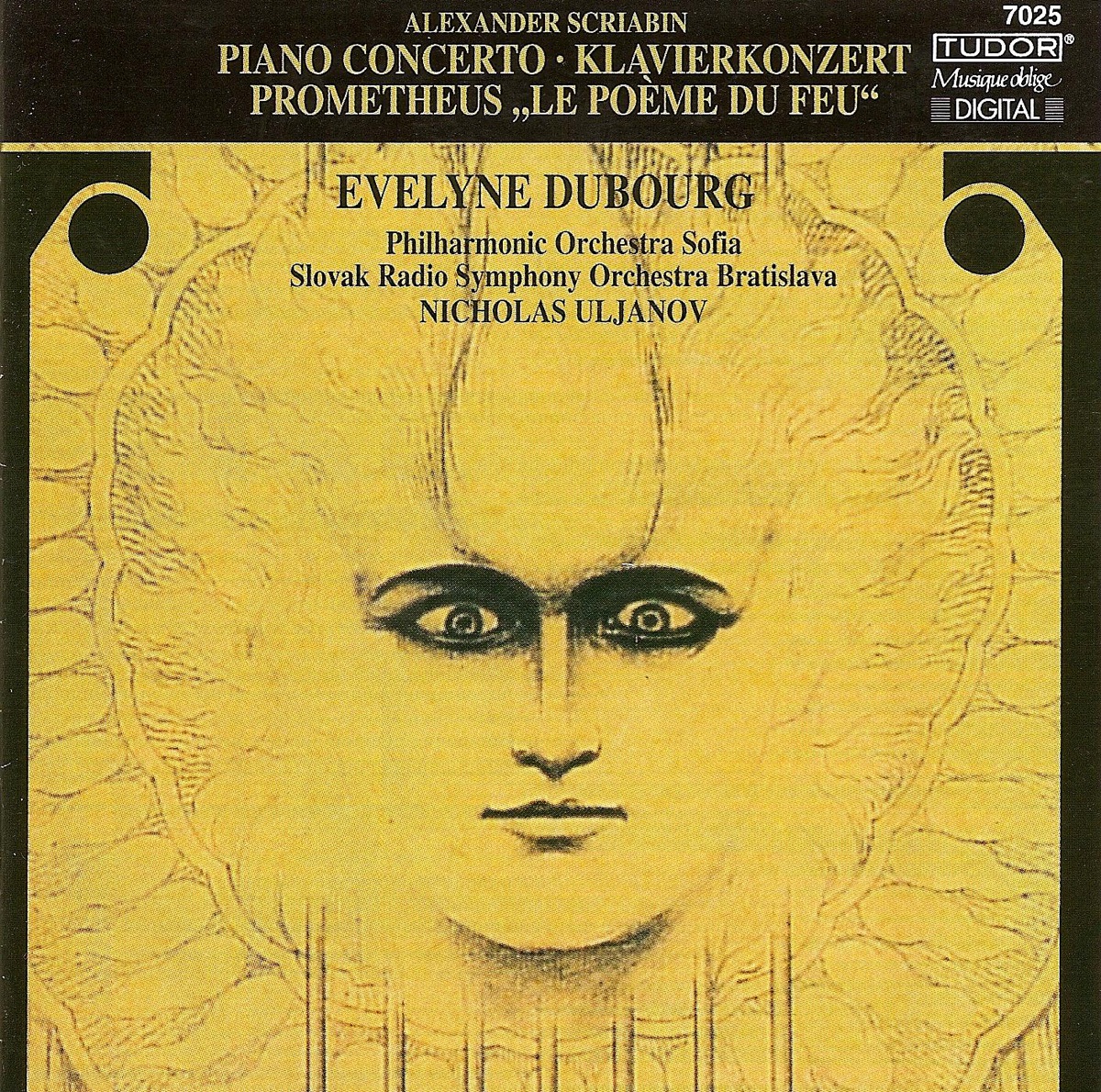 Scriabin: Piano Concerto, Op. 20 & Prometheus by Sofia Philharmonic Orchestra, Evelyne Dubourg & Slovak Radio Symphony Orchestra album cover