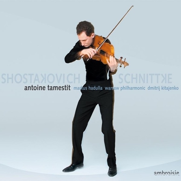 Shostakovich: Sonata for Viola and Piano - Schnittke: Concerto for Viola and Orchestra by Antoine Tamestit, Dmitrij Kitajenko, Markus Hadulla & Warsaw Philharmonic album cover