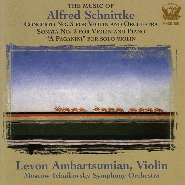 The Music Of Alfred Schnittke performed by Levon Ambartsumian by Anatoly Sheludyakov, Levon Ambartsumian & Tchaikovsky Symphony Orchestra album cover