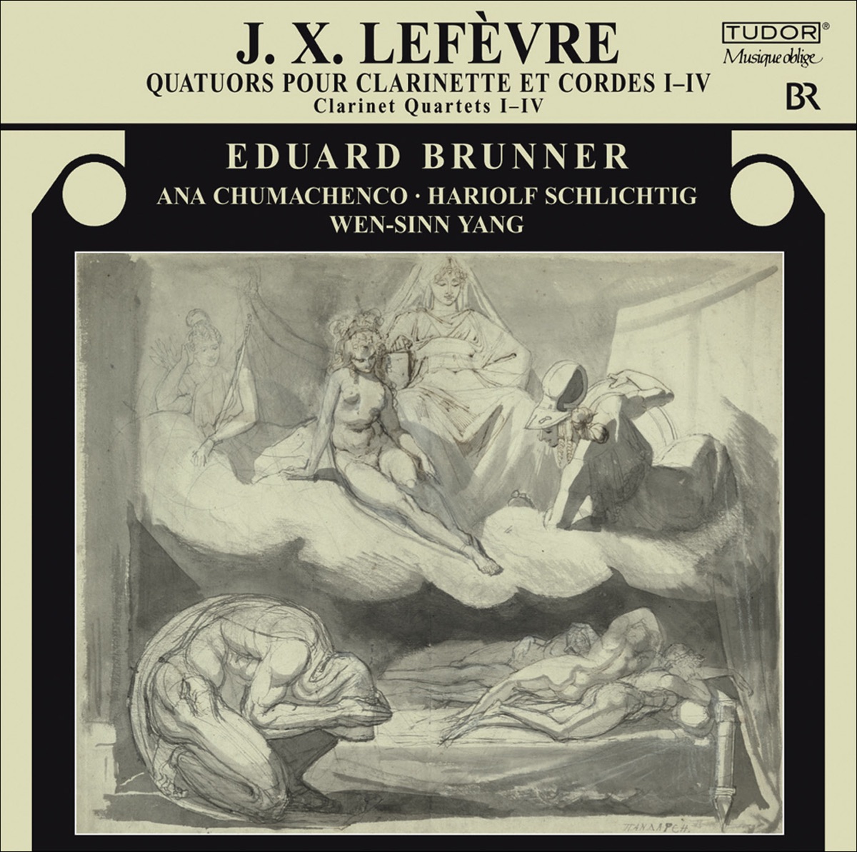 Lefevre, J.X.: Clarinet Quartets Nos. 1-4 by Eduard Brunner, Wen-Sinn Yang, Hariolf Schlichtig & Ana Chumachenco album cover