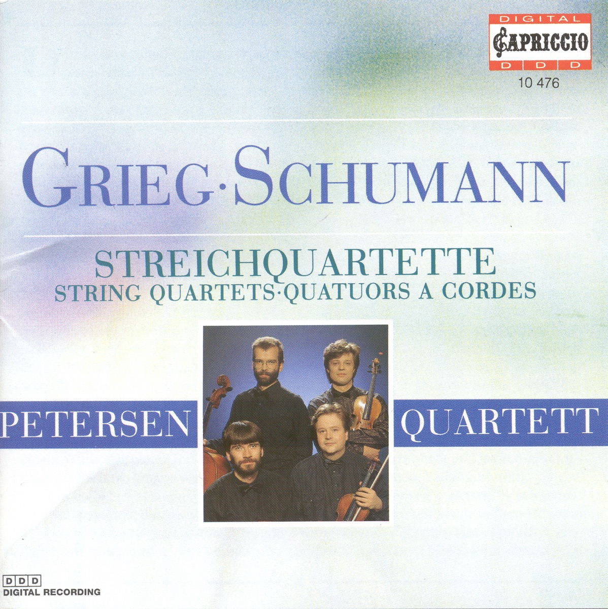Grieg & Schumann: String Quartets by Petersen Quartet album cover
