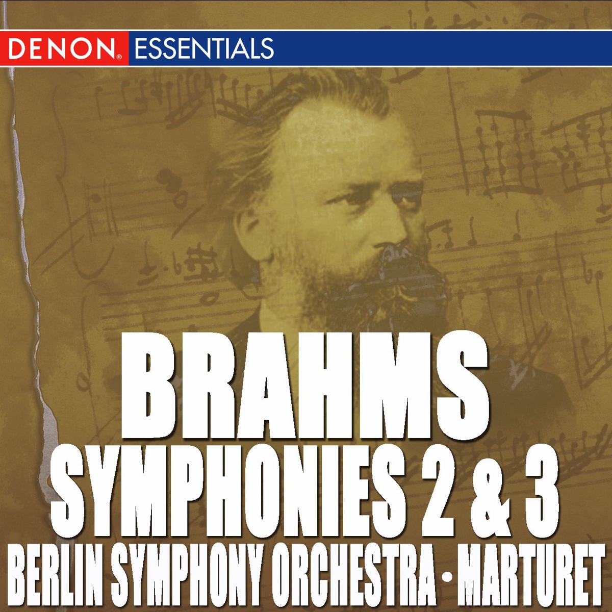 Brahms: Symphony Nos. 2 & 3 by Berlin Symphony Orchestra & Eduardo Marturet album cover