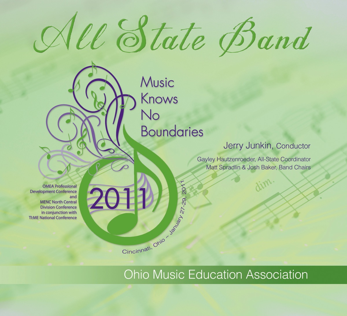 Ohio Music Education Association 2011 All-State Band by All-State Band & Jerry Junkin album cover