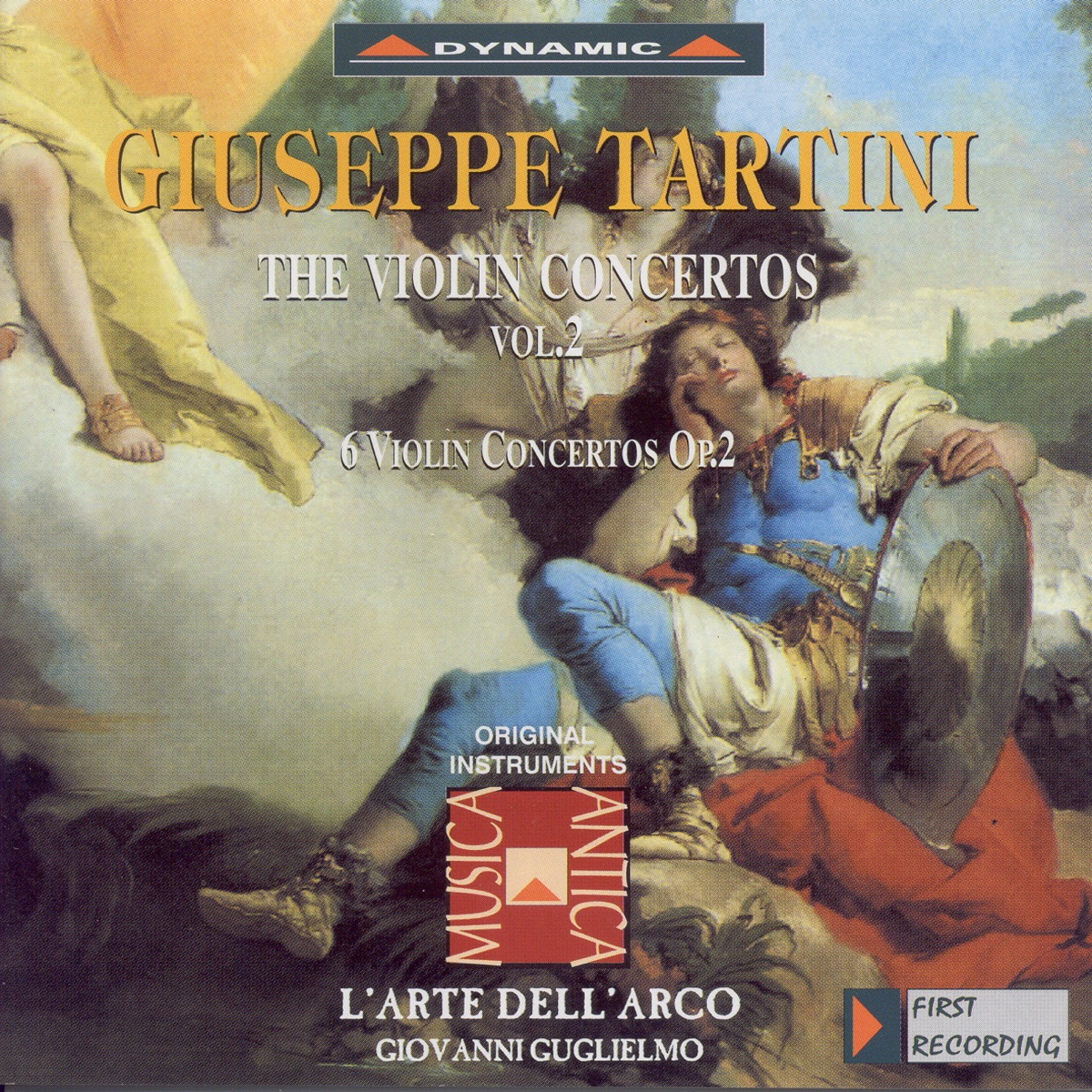 Tartini: The Violin Concertos Vol. 2, 6 Violin Concertos Op. 2 by L' Arte dell'Arco, Giovanni Guglielmo, Federico Guglielmo & Carlo Lazari album cover