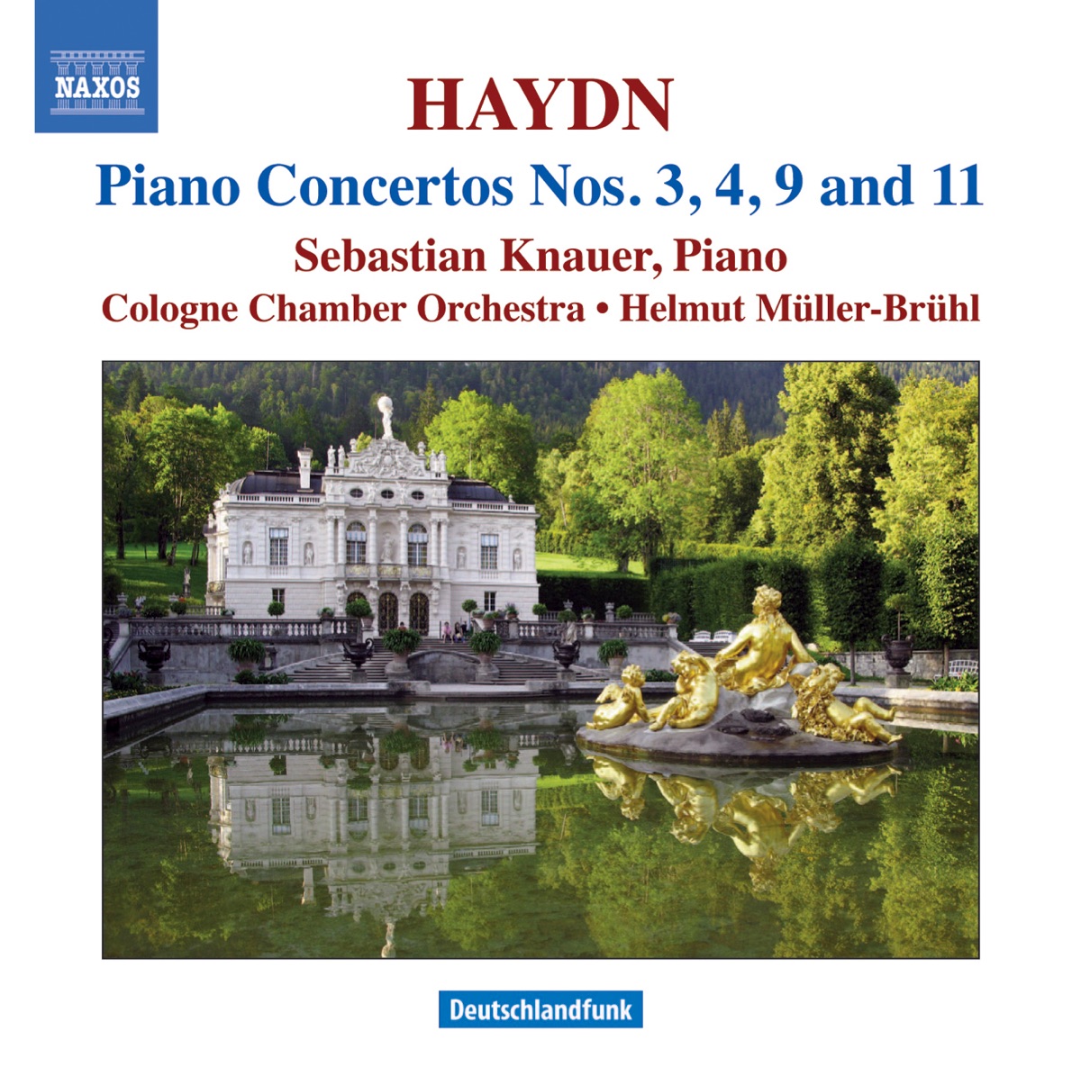 Haydn: Piano Concertos, Hob. XVIII: 3,4,9 & 11 by Sebastian Knauer, Helmut Müller-Brühl & Cologne Chamber Orchestra album cover