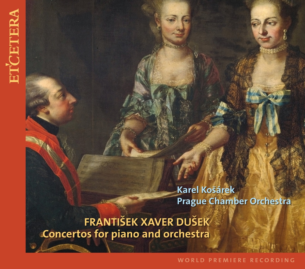 Dušek: Concertos for Piano and Orchestra by Karel Košárek & Prague Chamber Orchestra album cover