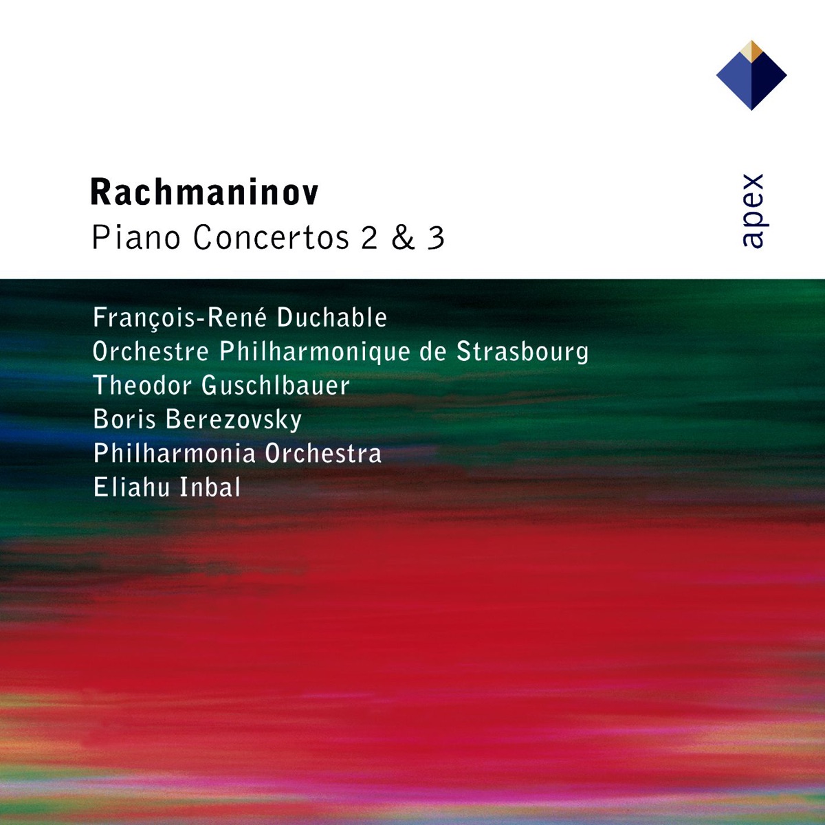 Rachmaninov: Piano Concertos Nos. 2 & 3 by François-René Duchâble, Orchestre philharmonique de Strasbourg & Théodor Guschlbauer album cover