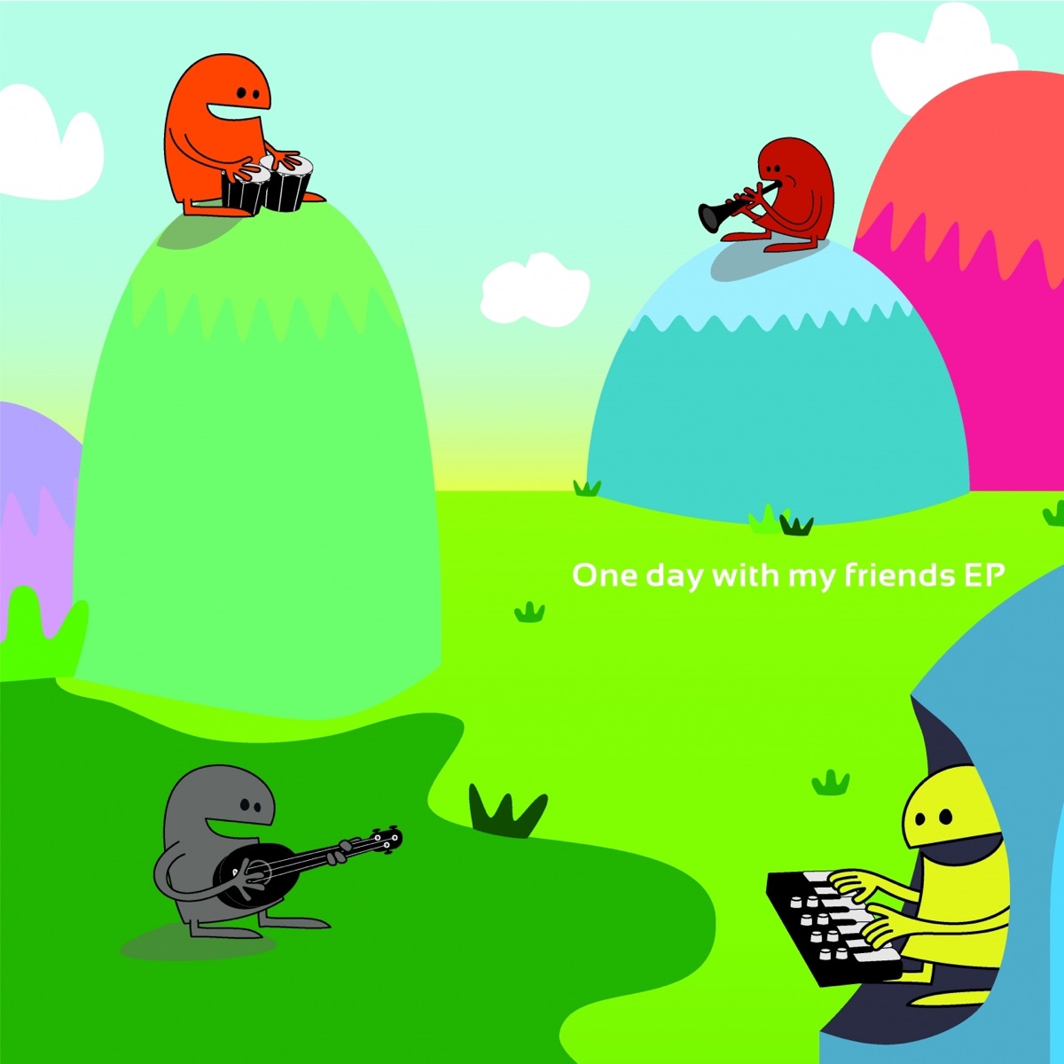 One Day With My Friends - EP by Billy Dalessandro, Mark Henning, Nicolas Duvoisin & Agaric album cover