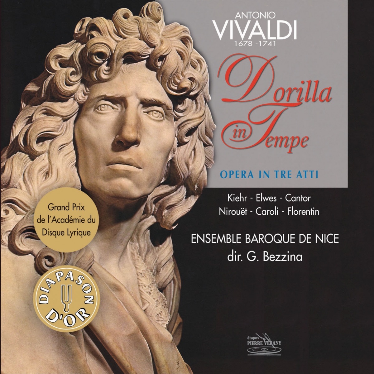 Vivaldi: La Dorilla in Tempe, opéra en 3 actes by Ensemble Baroque De Nice & Gilbert Bezzina album cover