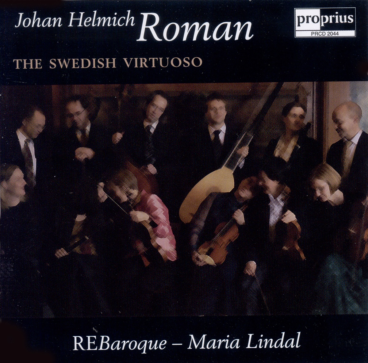 Roman: The Swedish Virtuoso by Maria Lindal, Stockholm Baroque Orchestra, Stockholm Baroque Ensemble & Mats Klingfors album cover