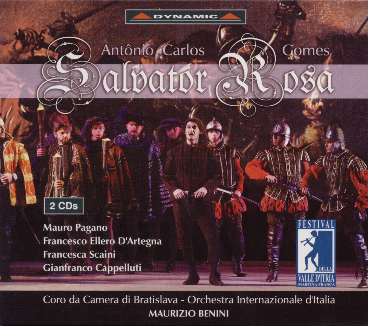 Gomes: Salvator Rosa by Francesco Ellero d' Artegna, Maurizio Benini & Italian International Orchestra album cover