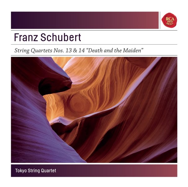 Schubert: String Quartets Nos. 13 & 14 "Death and the Maiden" by Tokyo String Quartet album cover